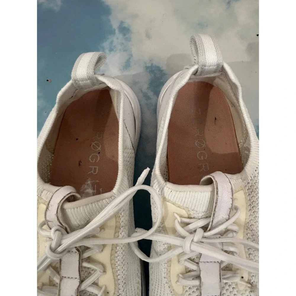 Cole Haan Zerogrand Wingtip Stitchlite‎ Oxfords White Women's Size 8.5 B W18212